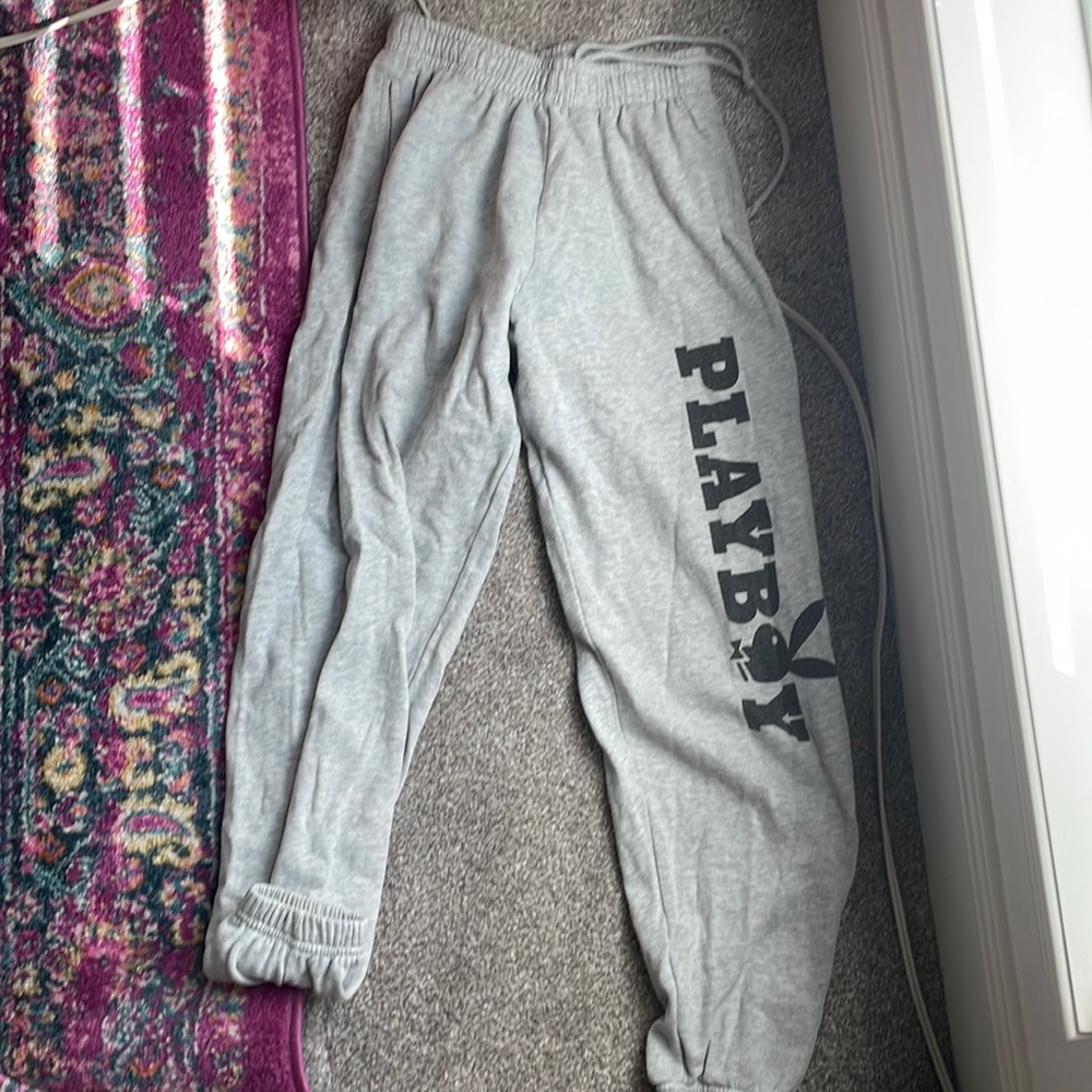 grey playboy sweatpants
